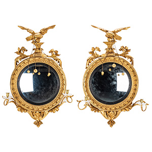 Pair of Federal Period Girandole Mirrors