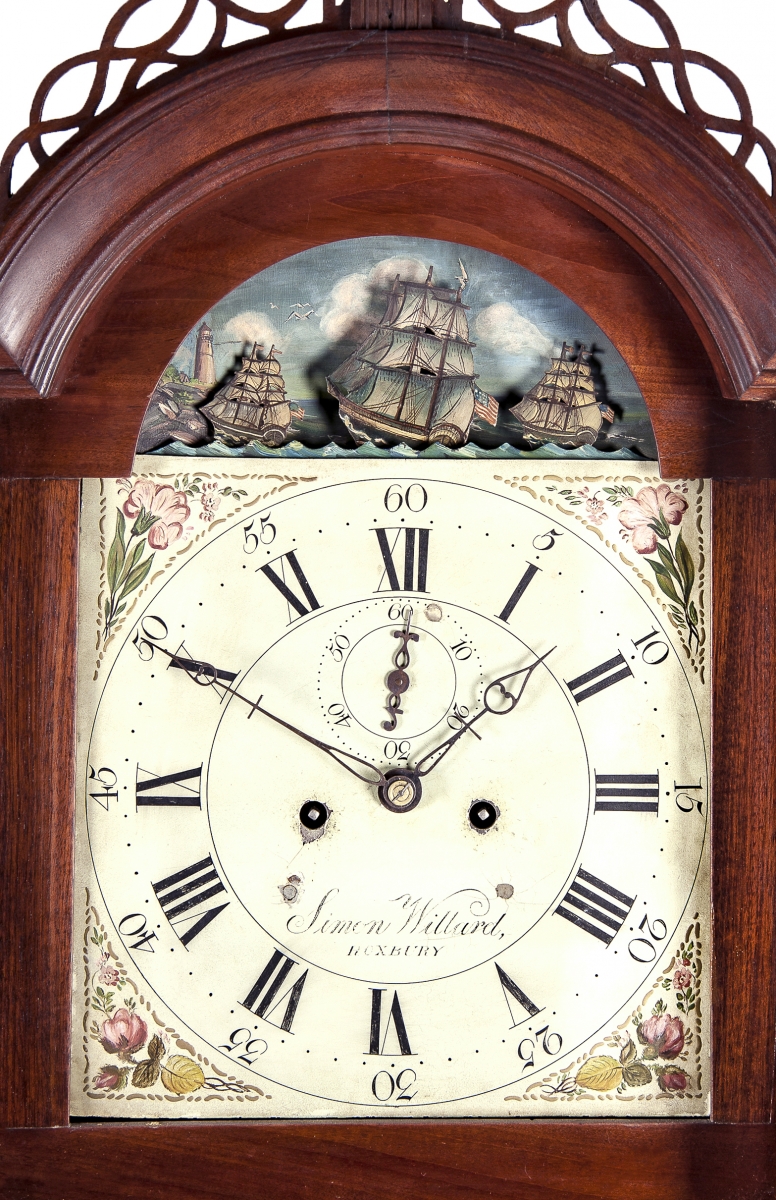 UPLOADING 1 / 1 – Simon Willard rocking ship clock detail_0.jpg ATTACHMENT DETAILS Simon Willard rocking ship clock