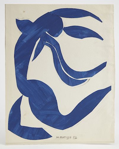 Henri Matisse -La Chevelure 1952/AuctionDaily
