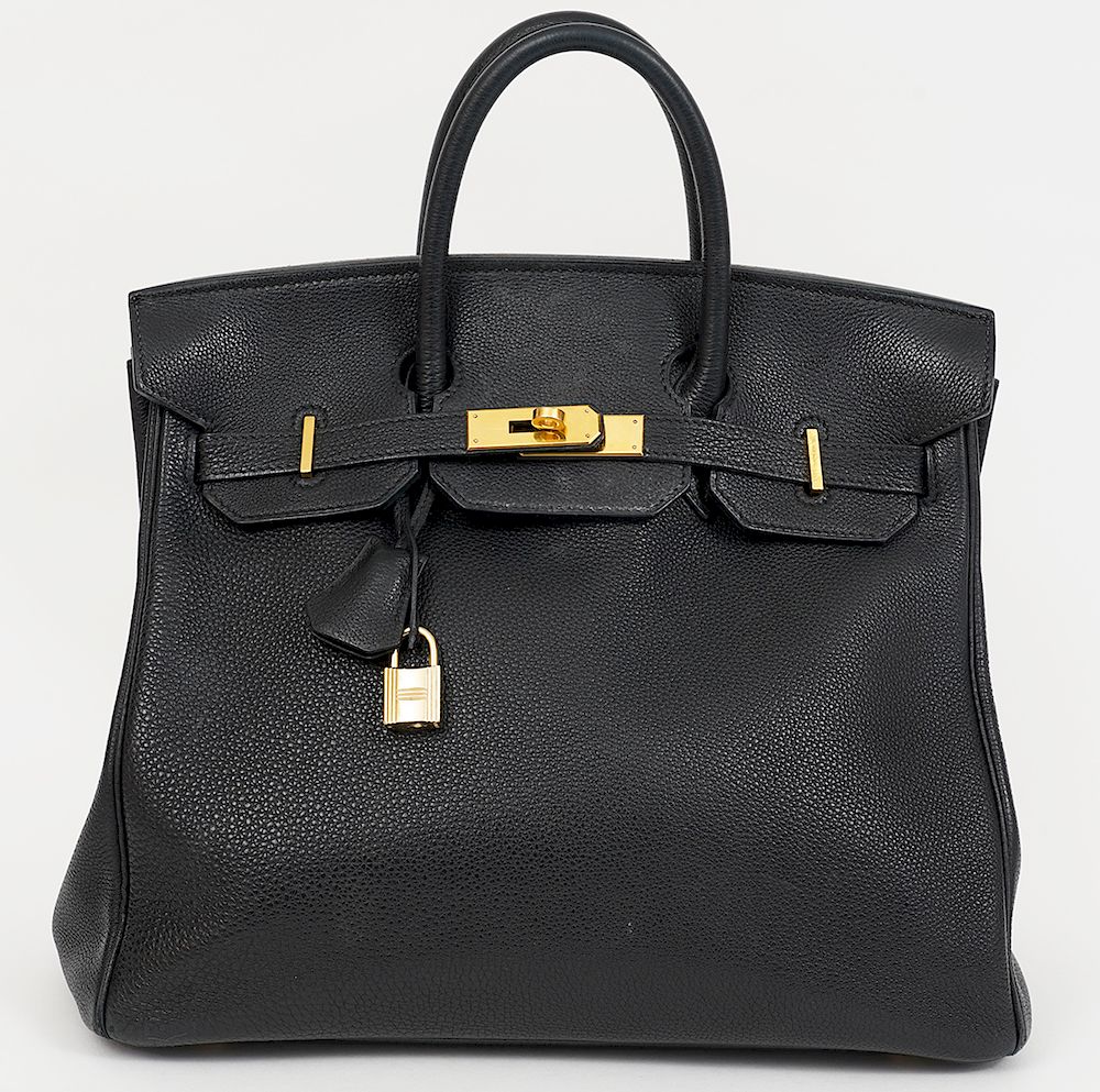 Hermes Birkin 30cm Noir Togo Leather Bag/Auctiondaily