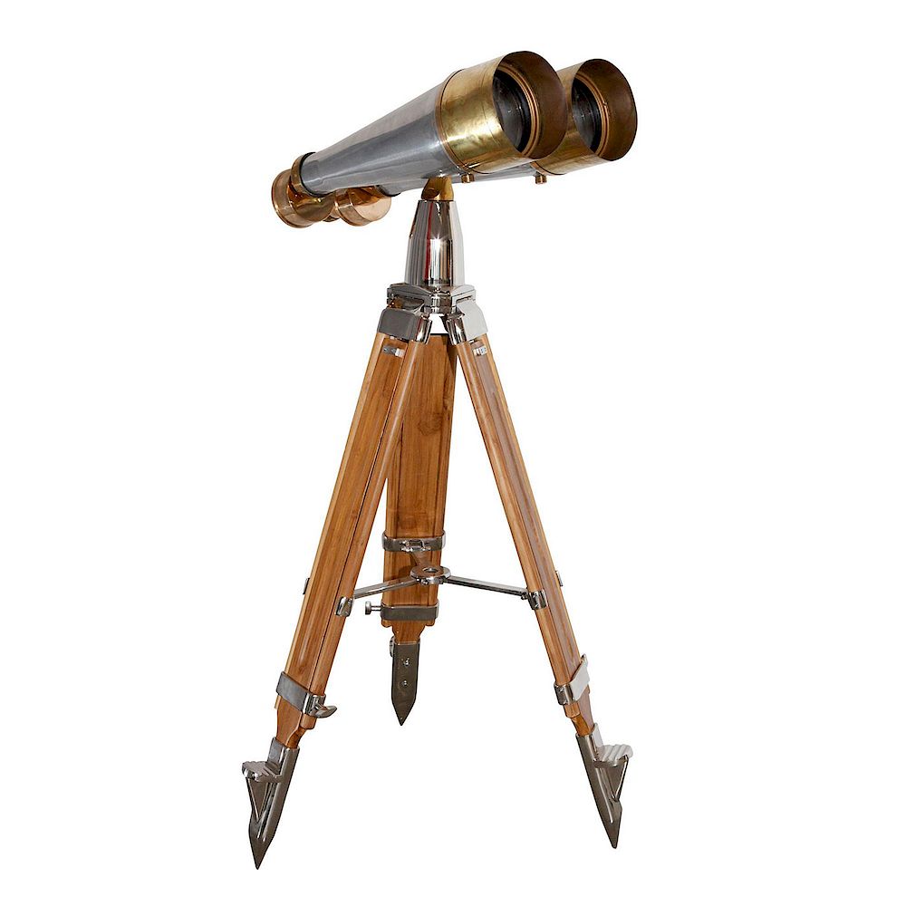 JAPANESE WORLD WAR II 20X120 NIKKO BINOCULARS WITH TRIPOD/AucctionDaily