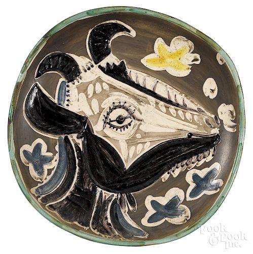 Pablo Picasso, Madoura earthenware charger/Auctiondaily