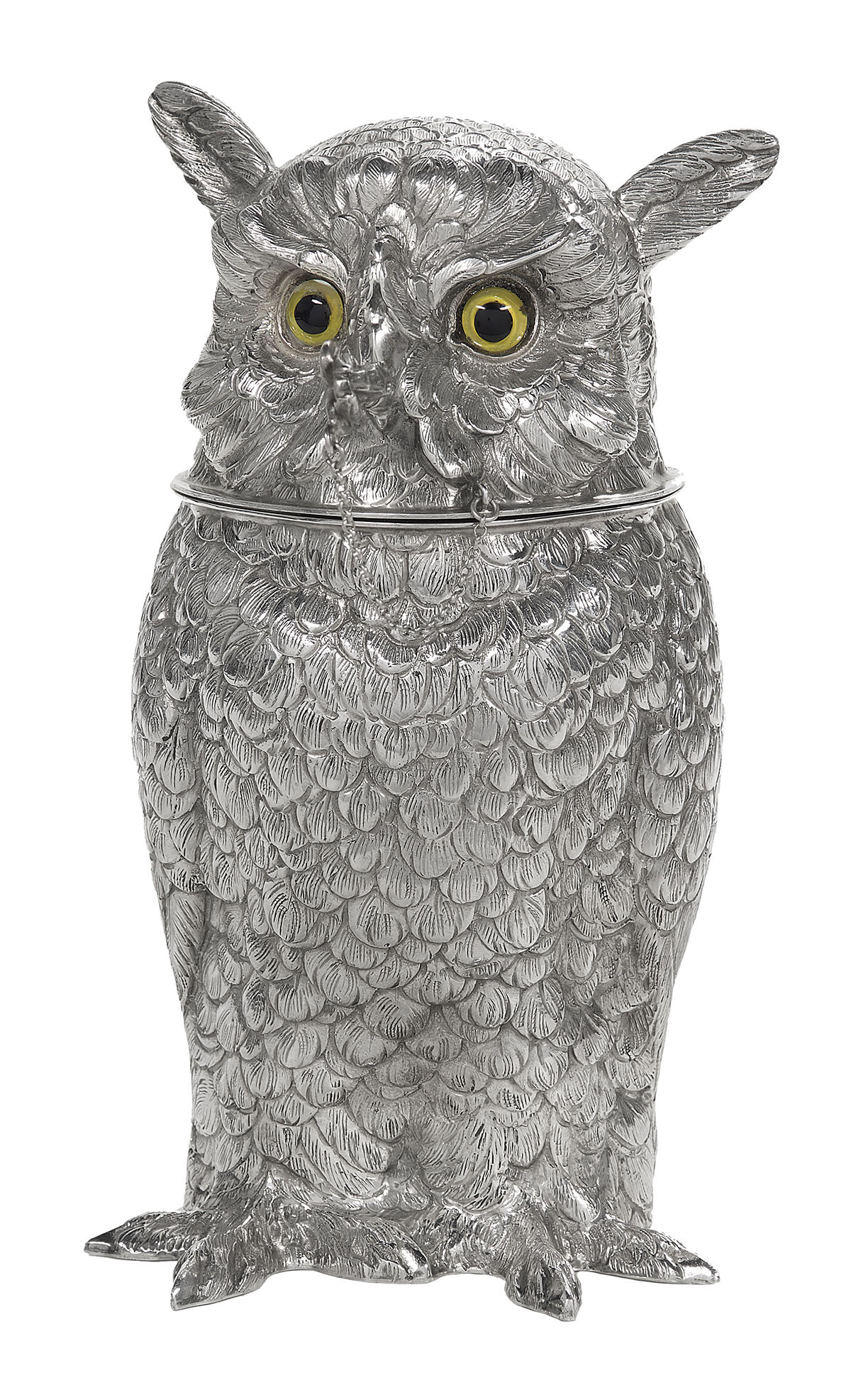 German Novelty Sterling Silver "Owl" Cocktail Shaker/Auctiondaily