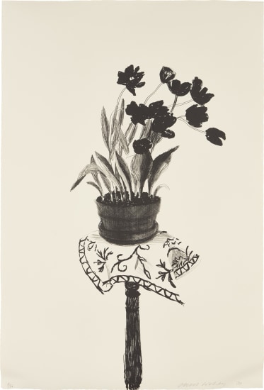 DAVID HOCKNEY Black Tulips/Auctiondaily