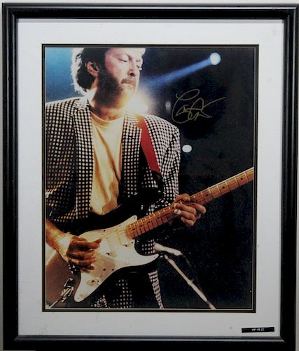 Autographed Eric Clapton Photo