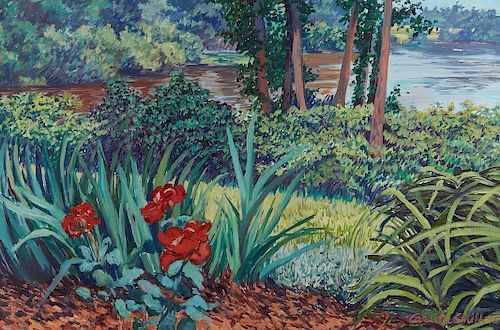Carrita Smith Pond Oil on Canvas