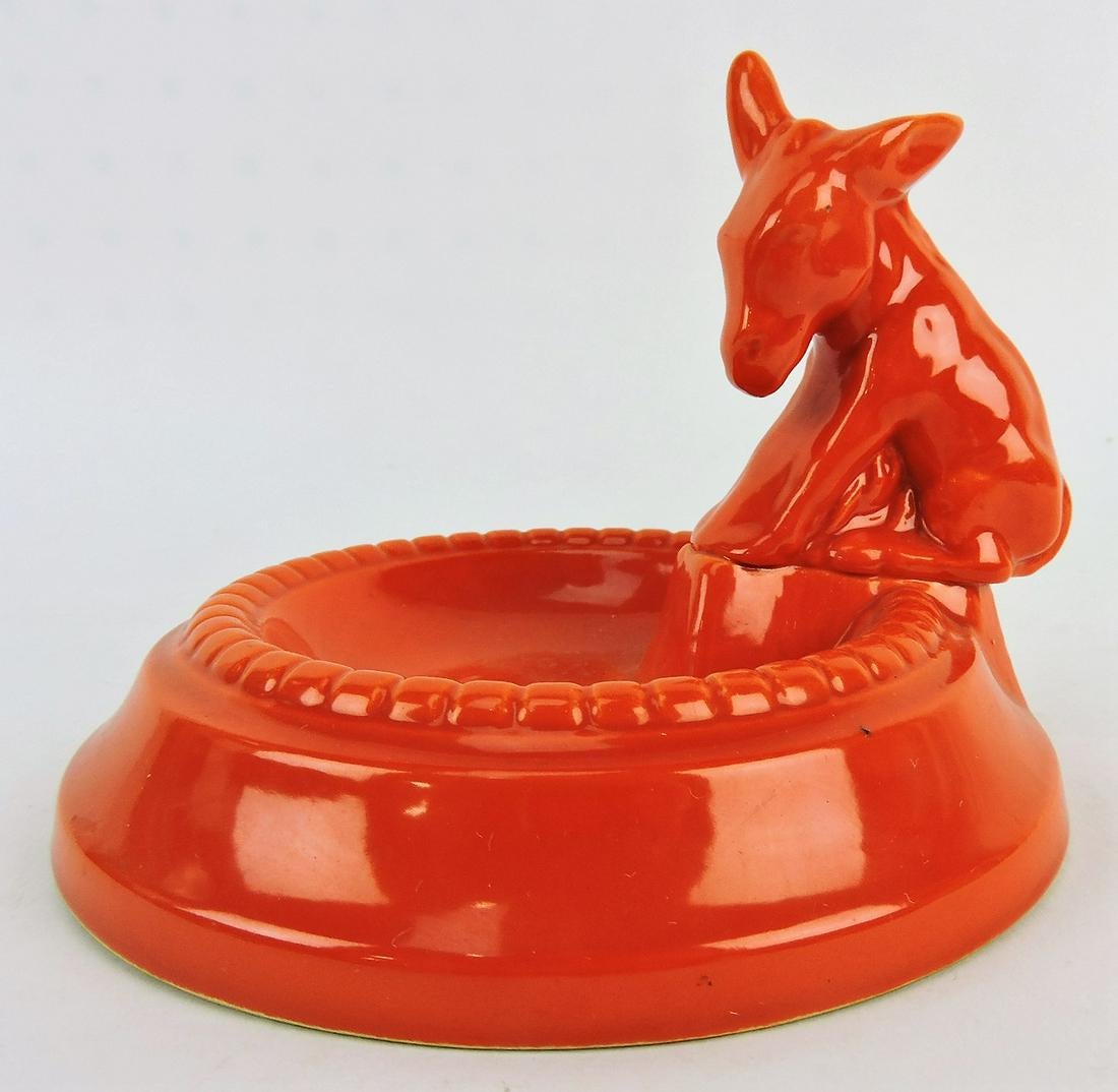 RARE Fiesta red donkey figural/Auctiondaily