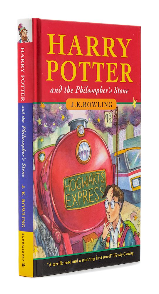 ROWLING, J. K. Harry Potter and the Philosopher's Stone. London: Bloomsbury, 1997. FIRST EDITION, FIRST IMPRESSION, SIGNED BY ROWLING/Auctiondaily
