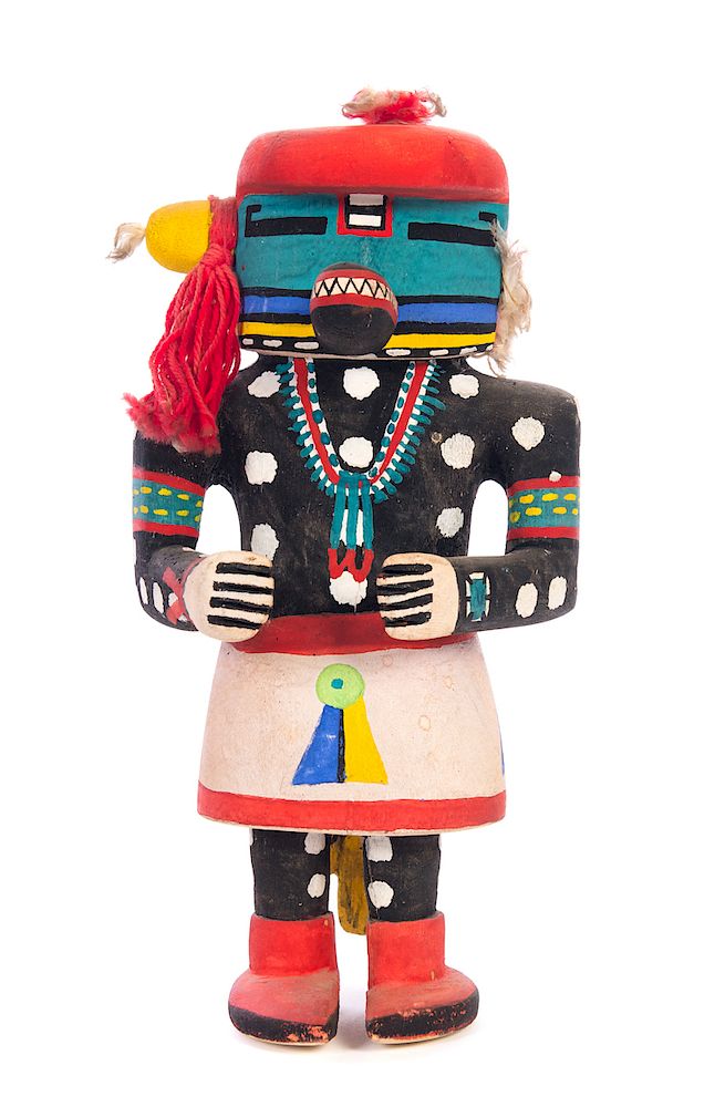 Antique Hopi Mosa Cat Belly Hugger Kachina/Auctiondaily