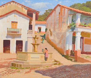 ARTHUR GROVER RIDER, (American, 1886-1975), The Watering Place