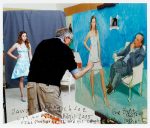 Jim McHugh (American, 20th Century) David Hockney painting Chloe and Untitled (Los Angeles Scene)