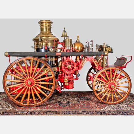 AN AMERICAN LAFRANCE STEAM FIRE ENGINE