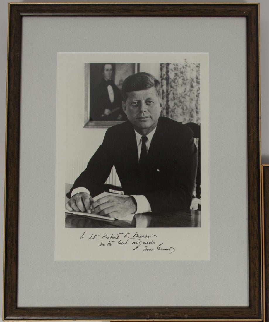 President John Kennedy Inscribed Signed Photograph