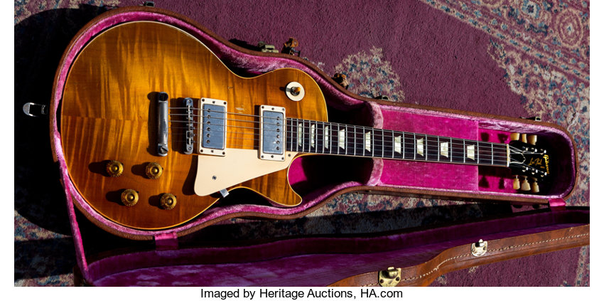 1959 Gibson Les Paul Standard Sunburst Solid Body Electric Guitar