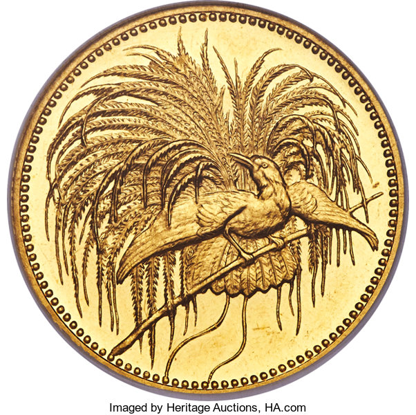 German New Guinea- German Colony. Wilhelm II gold Proof 20 Mark 1895-A PR64 Cameo NGC