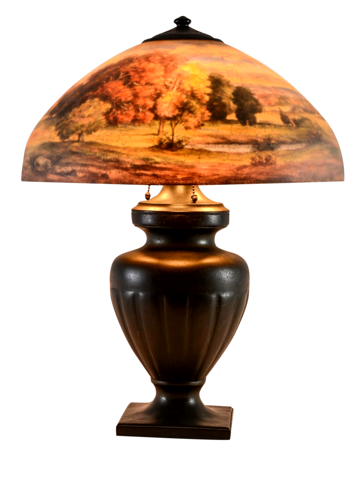 Handel Scenic Reverse Painted Table Lamp
