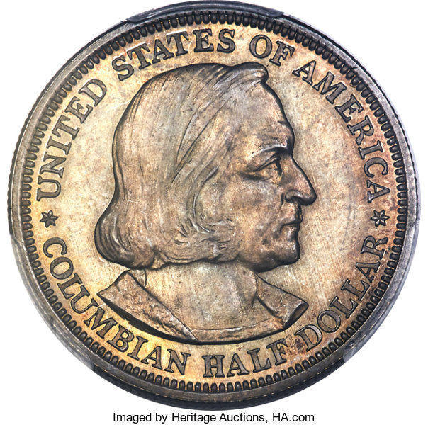 1892 50C Columbian PR64 PCGS. PCGS Population