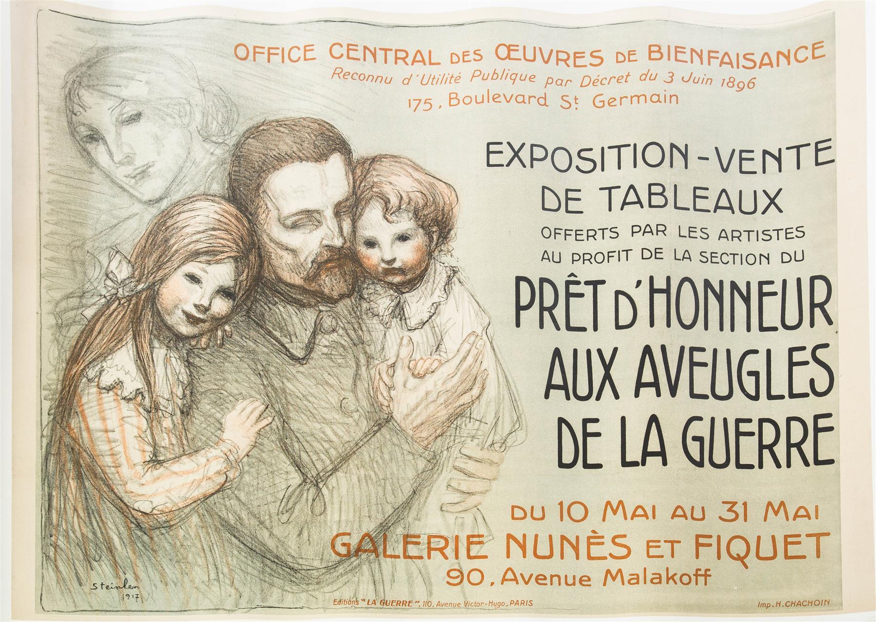 Poster Advertising Exposition Vente De Tableaux