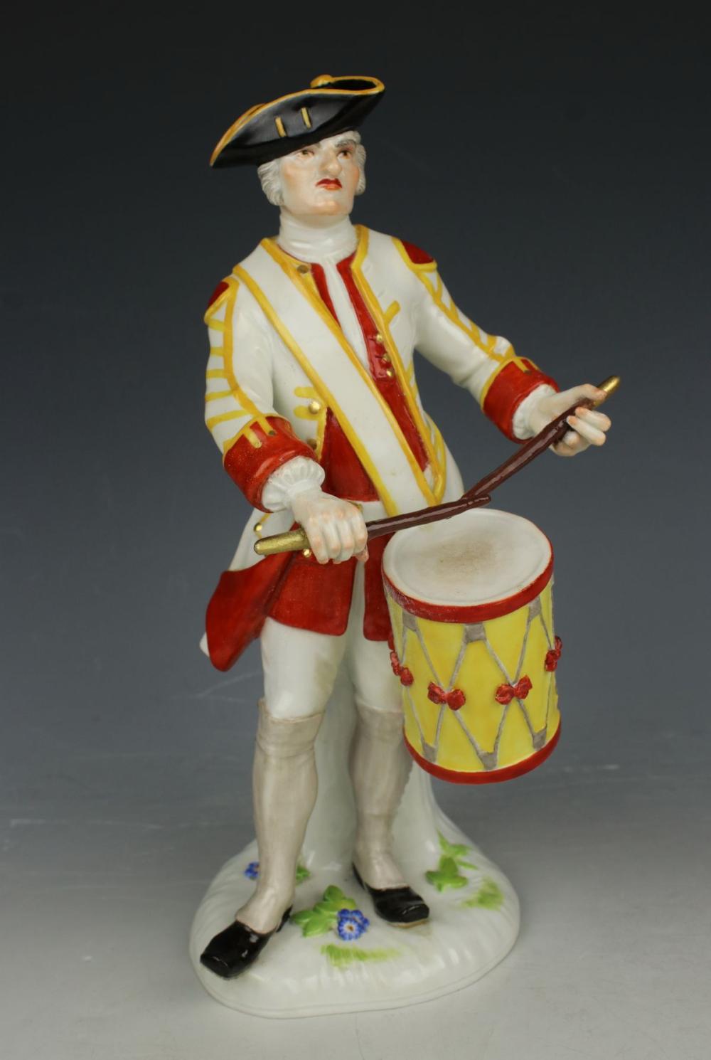 Meissen Figurine 443 Saxon Soldier with Drum