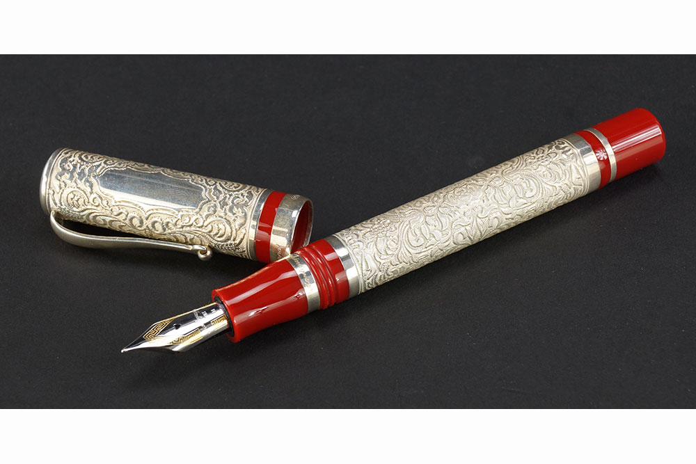 MONTEGRAPPA COSMOPOLITAN GOTHIC STERLING PEN.
