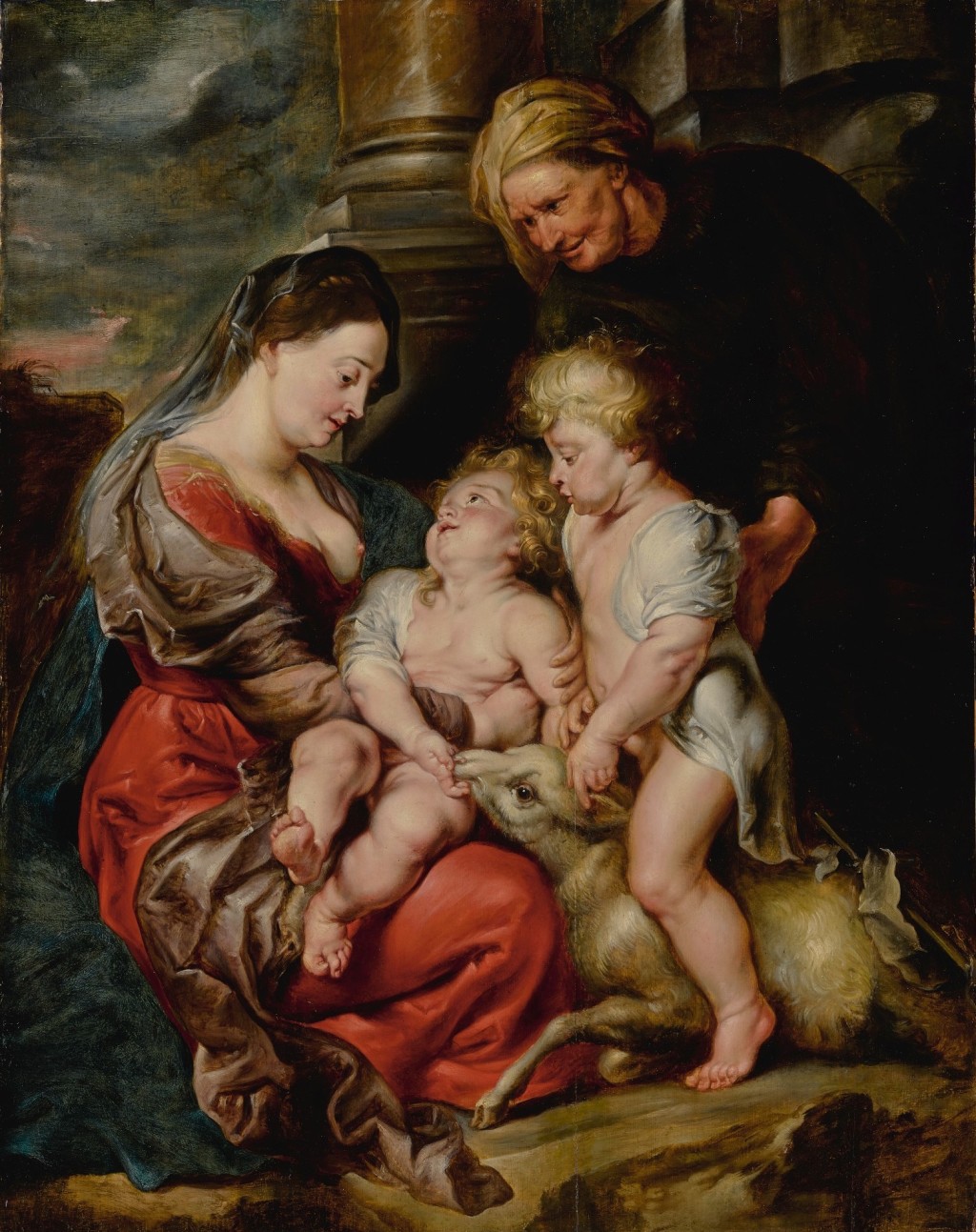 Sir Peter Paul Rubens | The Virgin And Christ Child, With Saints Elizabeth And John The Baptist