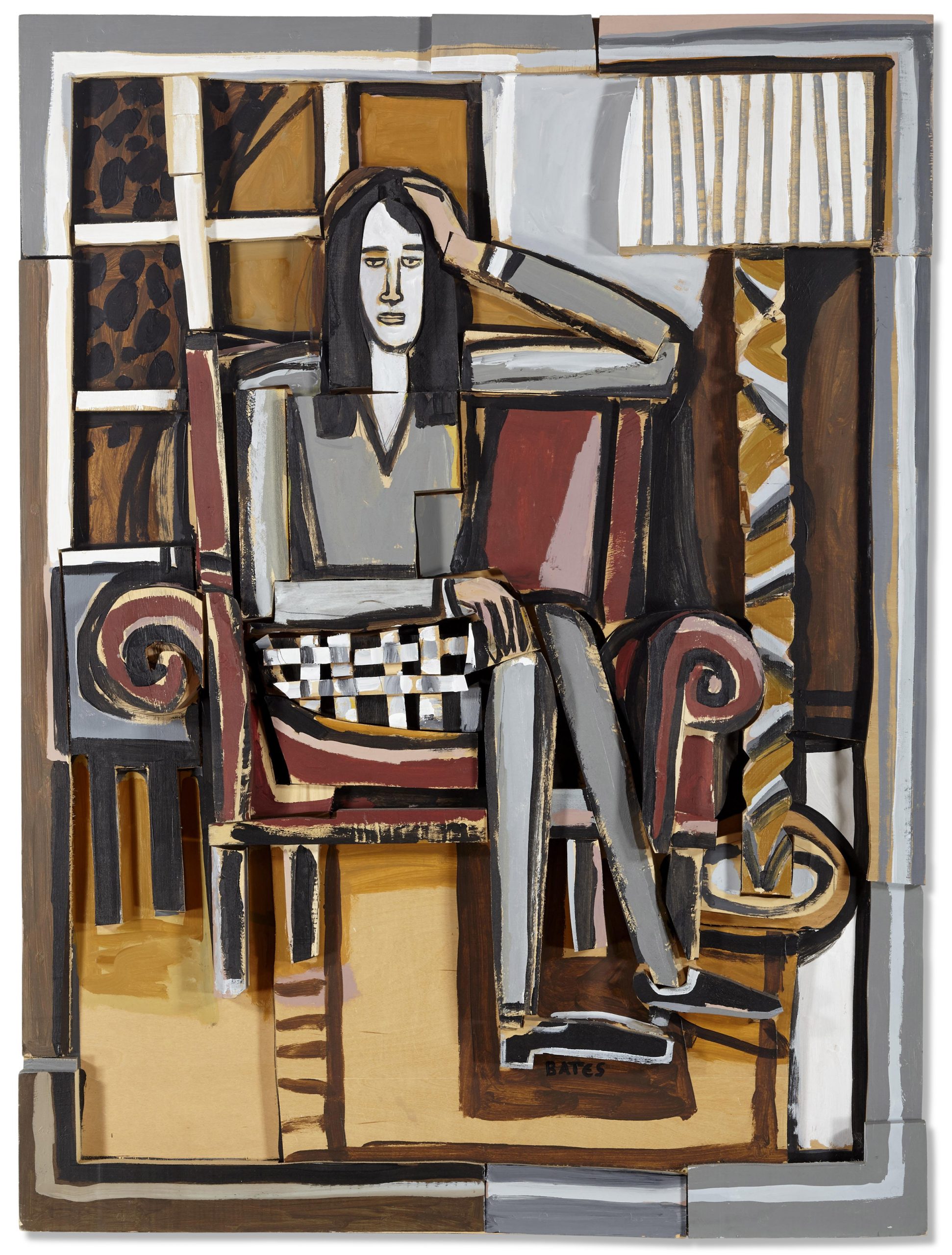 David Bates (American, b. 1952) Woman in a Chair