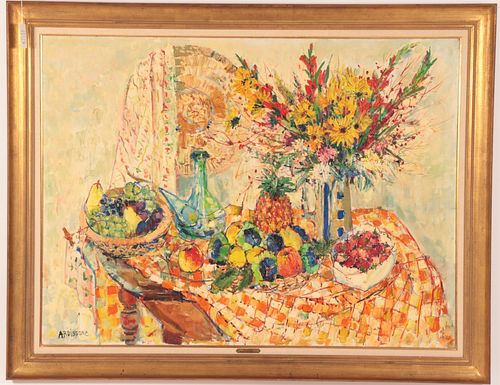 Yolande Ardissone, b. 1927, Still Life, O/C