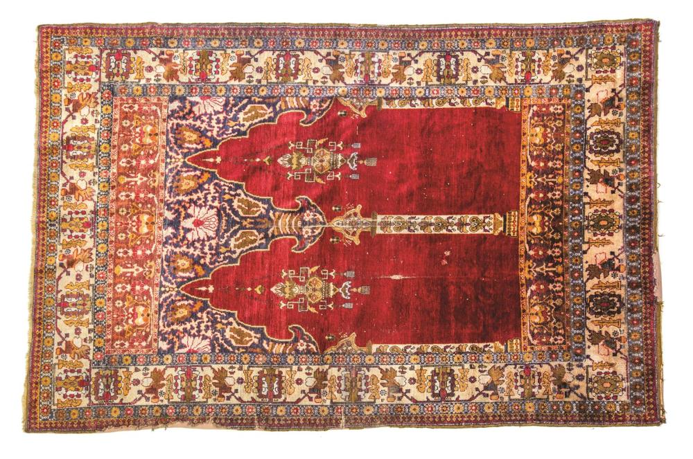 SILK TABRIZ RUG.