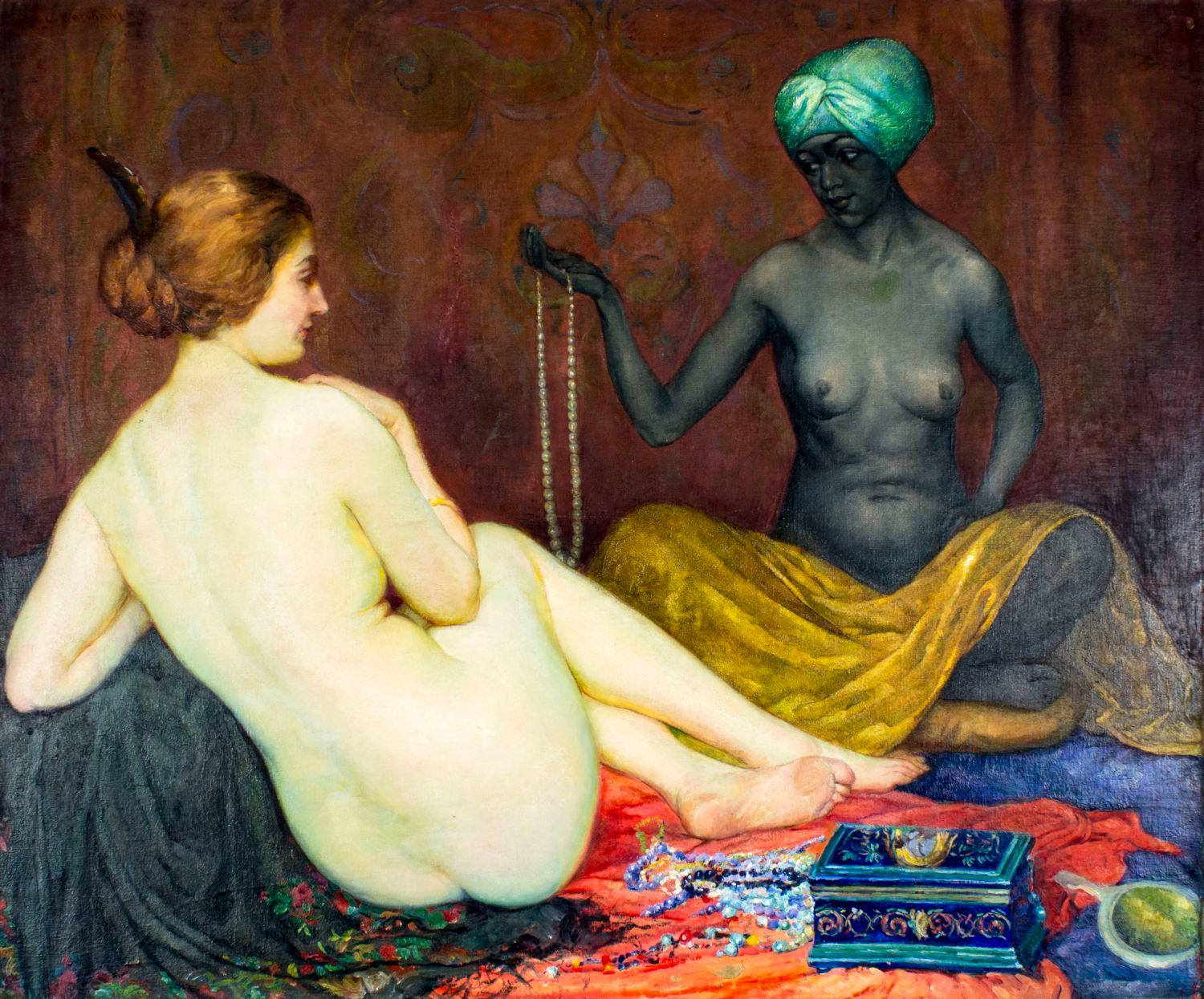 Abel Warshawsky (CA,France,1883-1962) oil painting antique