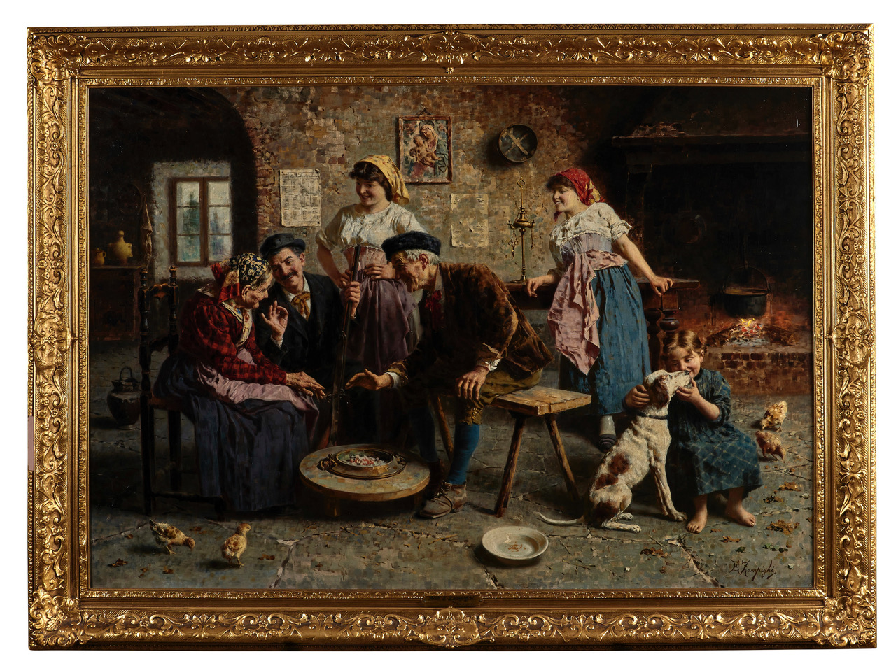 Eugenio Zampighi painting