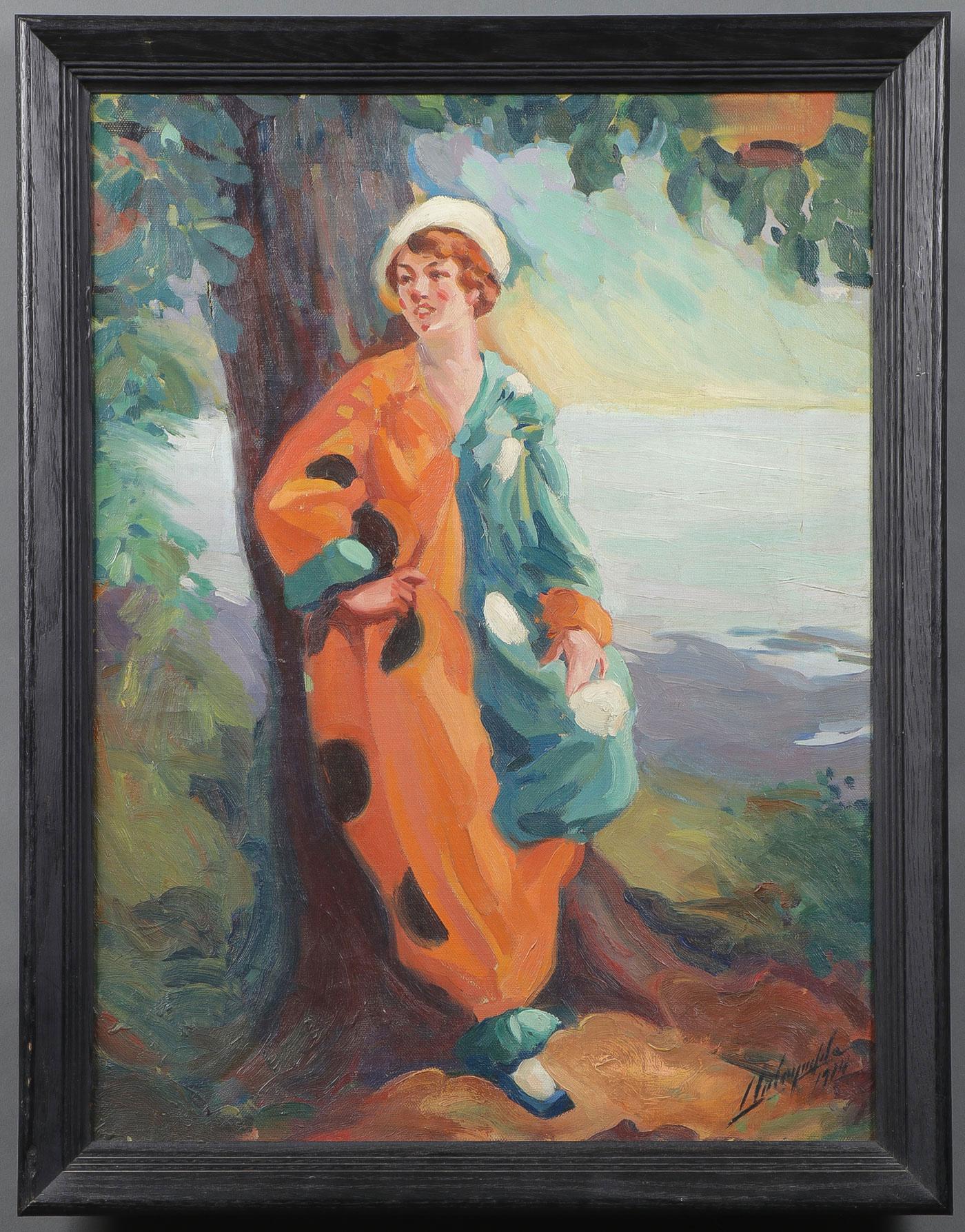 A PAIR OF VINTAGE PAINTINGS, 19TH & 20TH C