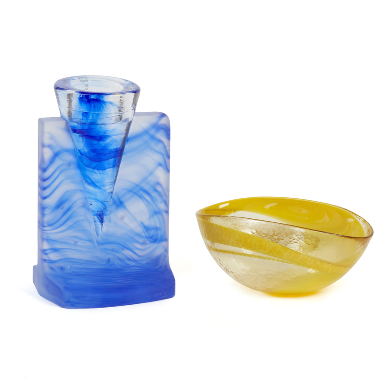 Two Art Glass Vessels