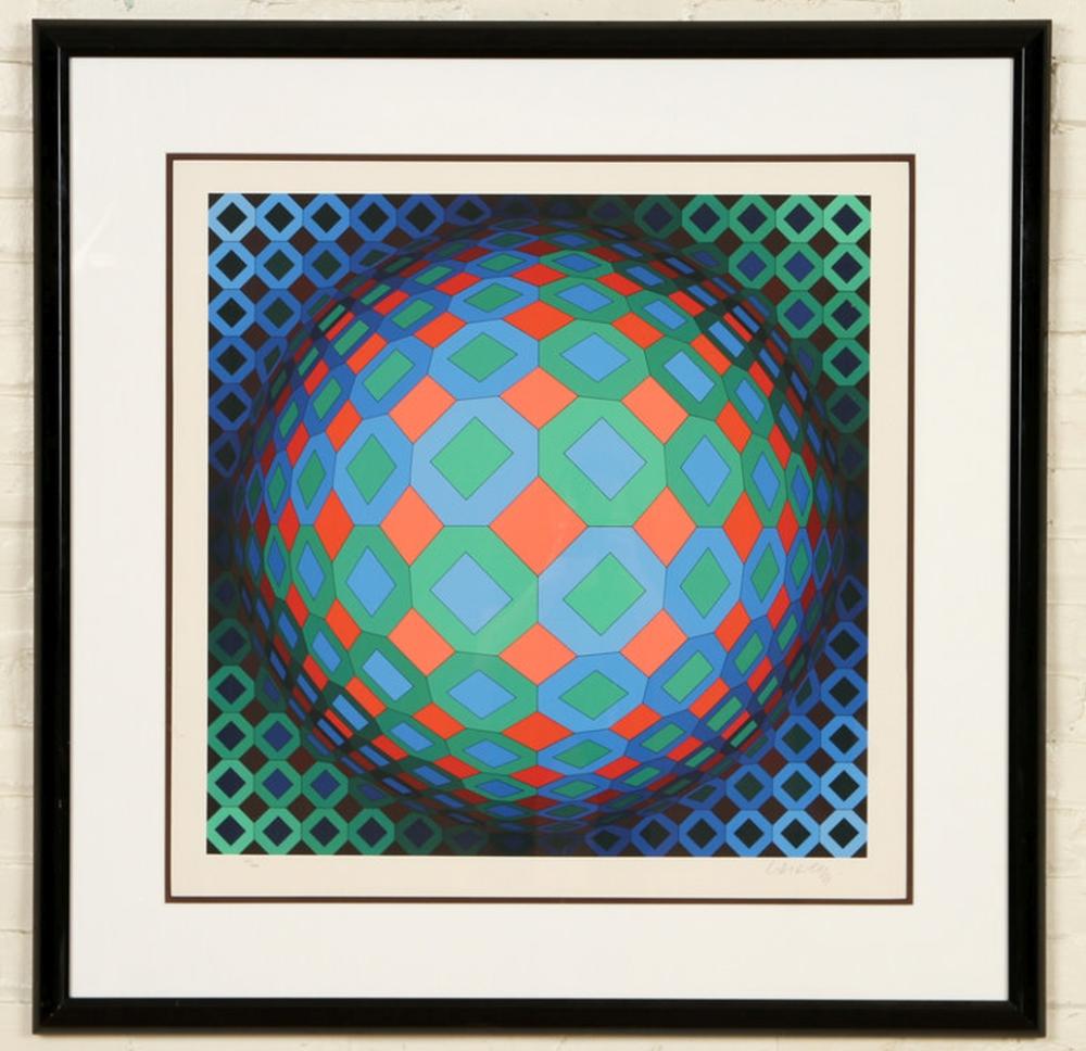 VICTOR VASARELY VEGA COR SERIGRAPH ED