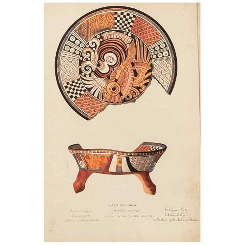 LM - Peñafiel, Antonio. Monuments of Ancient Mexican Art. Ornamentation, Mythology, Tributes and Monuments. Mexico