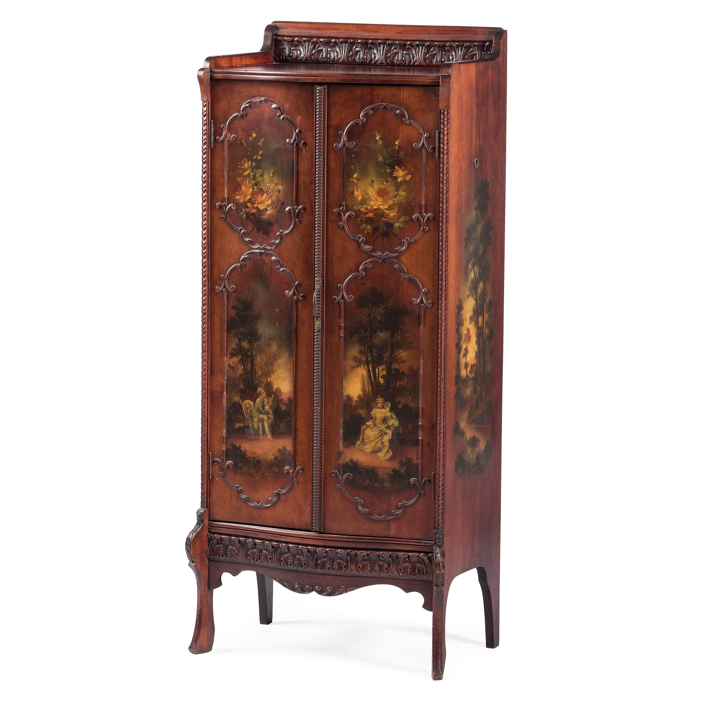 A Regina Upright 15 1/2-inch Disc Music Player