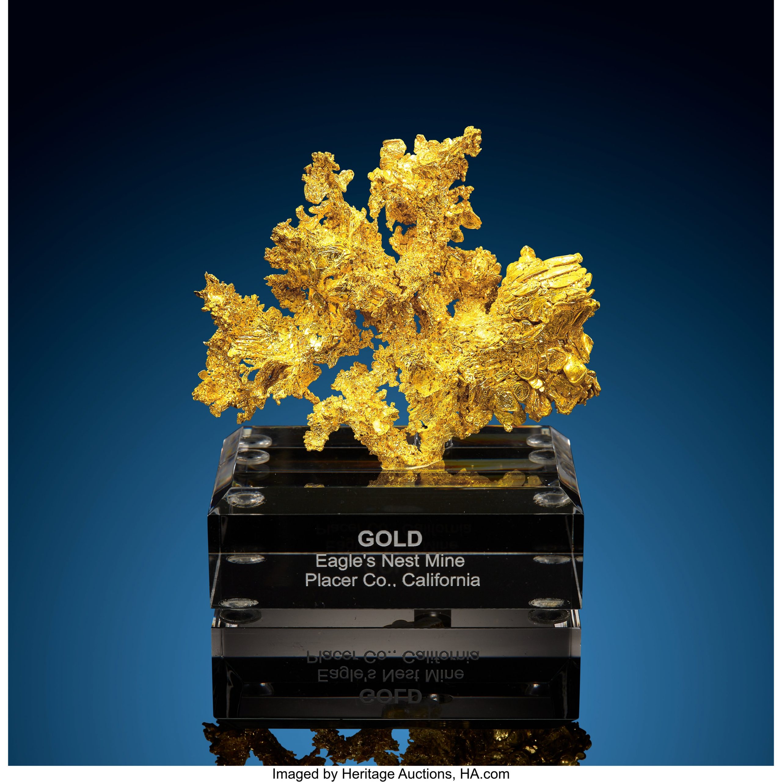 Crystallized Gold Eagle's Nest Mine (Mystery Wind Mine) Sage Hill, Michigan Bluff Mining District