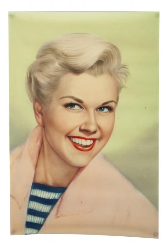 DORIS DAY ORIGINAL AIRBRUSH PUBLICITY PORTRAIT FROM IT'S A GREAT FEELING