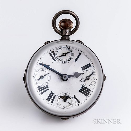 Triple Calendar Paperweight Clock