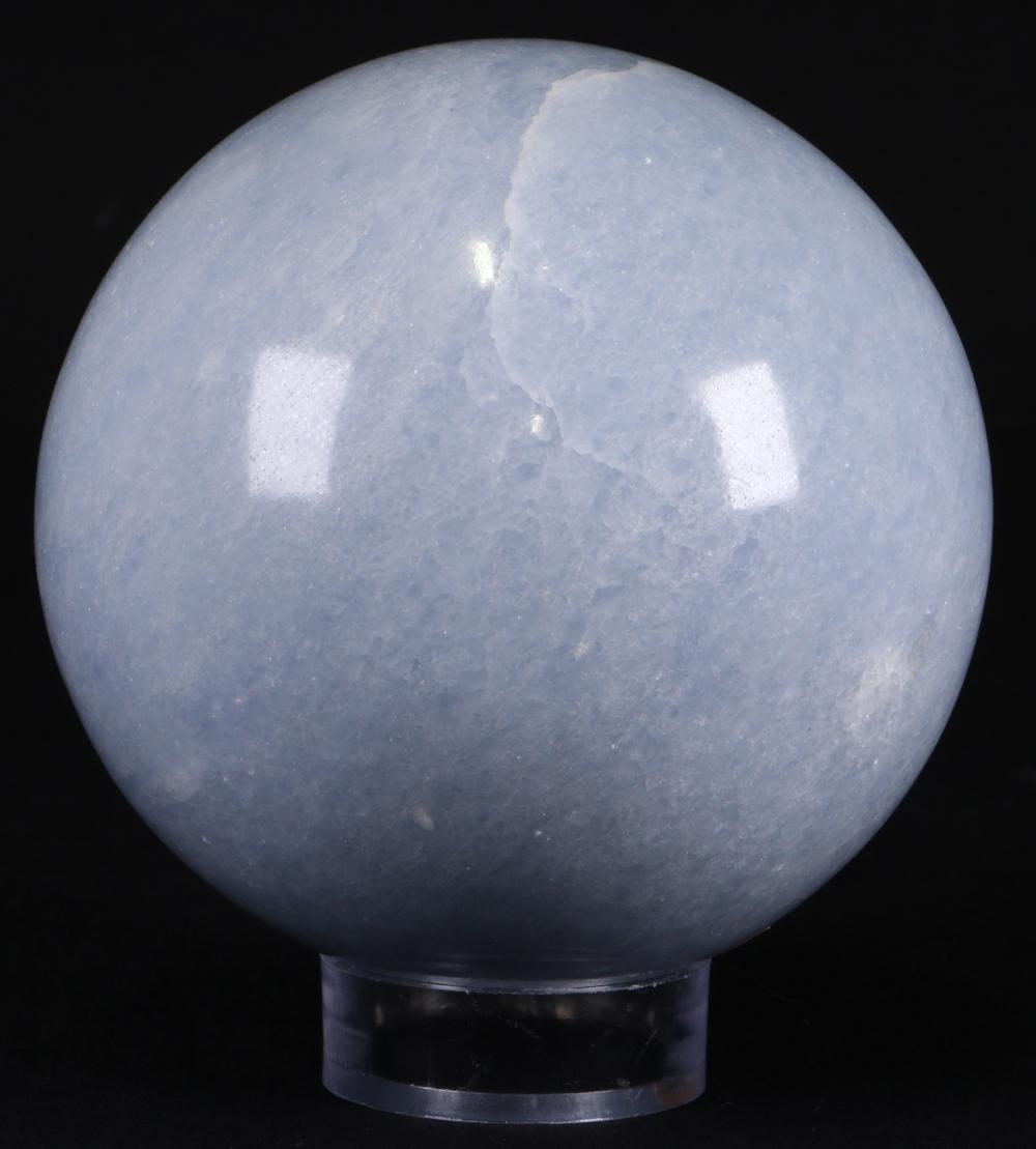 CALCITE SPHERE ON STAND