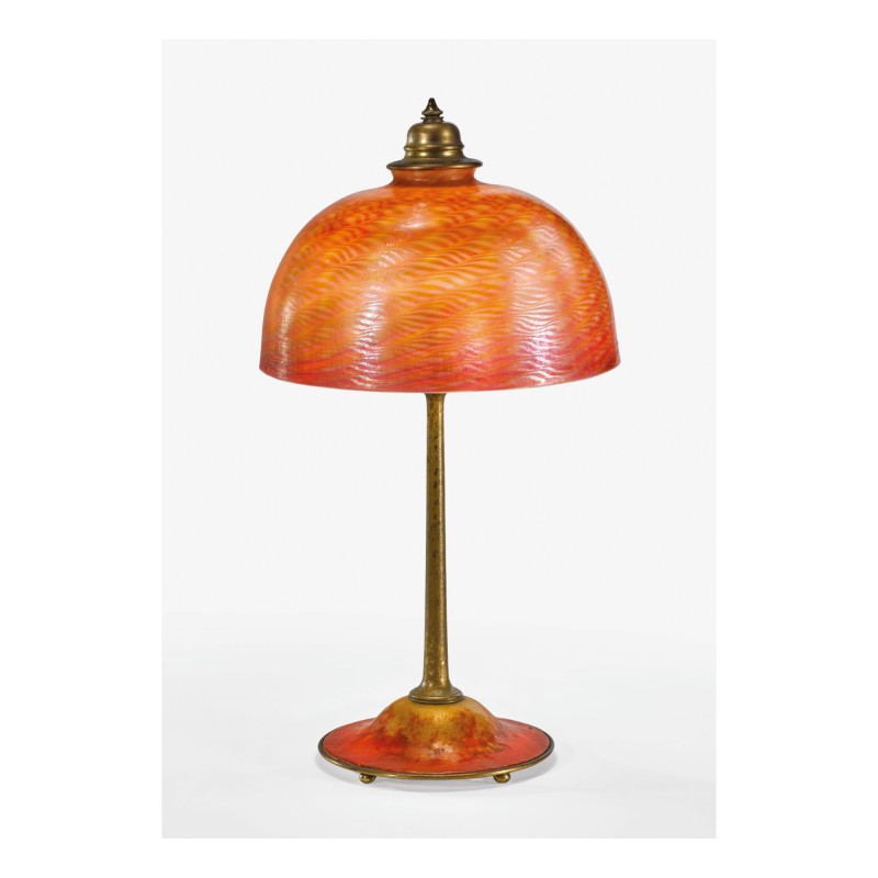 TIFFANY FURNACES DAMASCENE DESK LAMP