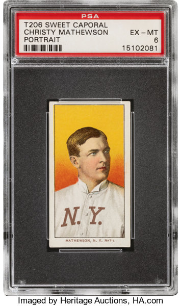 1909-11 T206 Sweet Caporal 350-30 Christy Mathewson