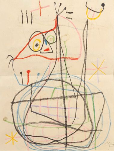 Joan Miro (Spanish, 1893-1983) Untitled, 1957