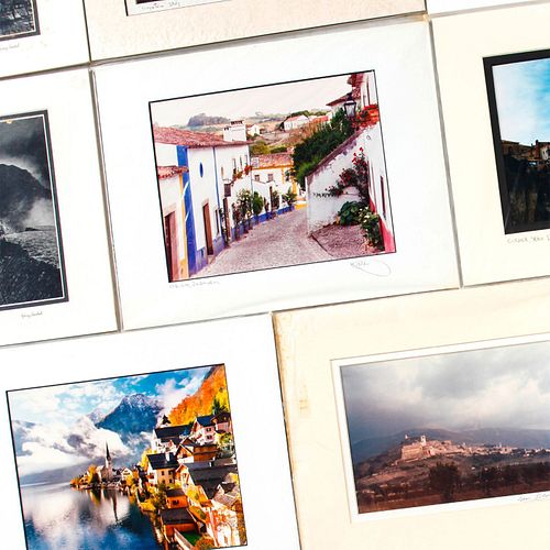 10 CONTEMPORARY MATTE FRAMED PHOTOGRAPHIC ART PRINTS