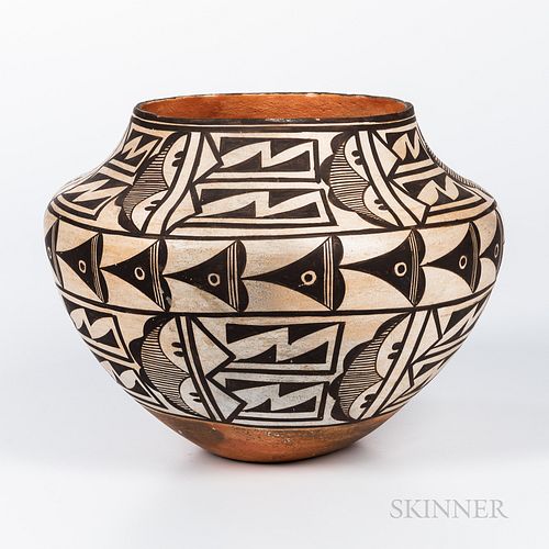 Acoma Polychrome Pottery Jar