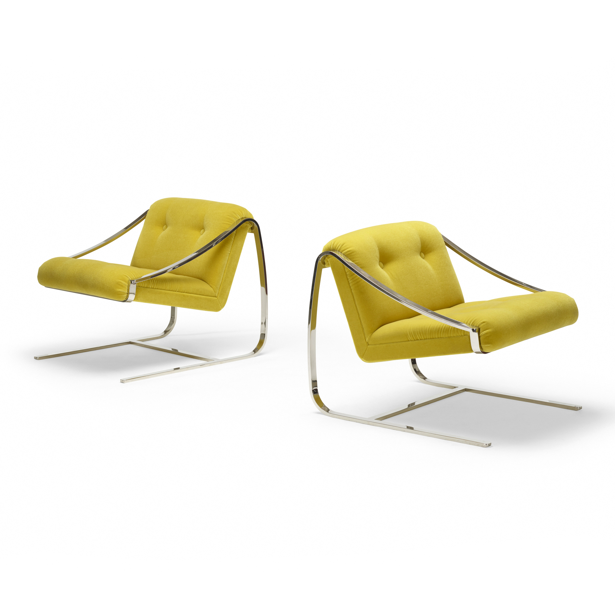 Plaza lounge chairs by Charles Gibilterra.