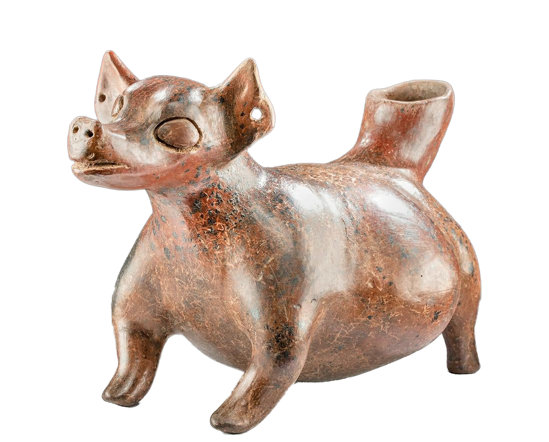 Large / Portly Colima Dog Effigy Vessel