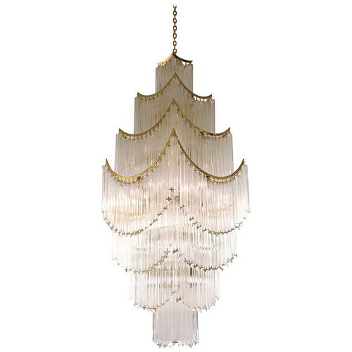 Venini Monumental Pagoda Mid-Century Chandelier