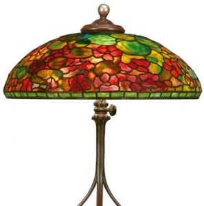 TIFFANY “NASTURTIUM” TABLE LAMP, Lot 27, brought $206,250.