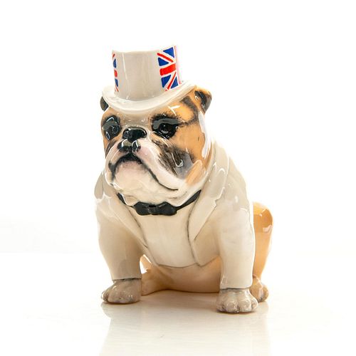 ROYAL DOULTON CHURCHILL BULLDOG FIGURINE TOP HAT, TAILS
