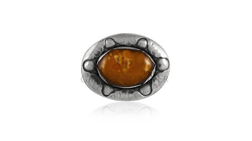 Vintage Georg Jensen Brooch 119 Amber
